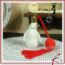 white glaze ceramic Penguin style perfume bottles for sale
